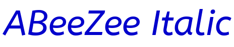 ABeeZee Italic шрифт